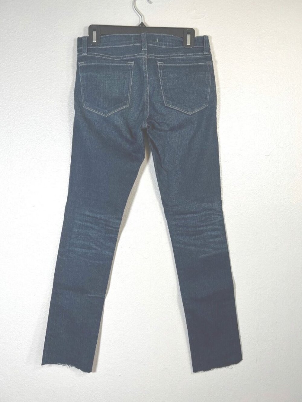 J Brand Womens Jeans Dark 27x29 Wash Slim Skinny Pencil Leg 912 Stretch Frayed - Picture 2 of 8